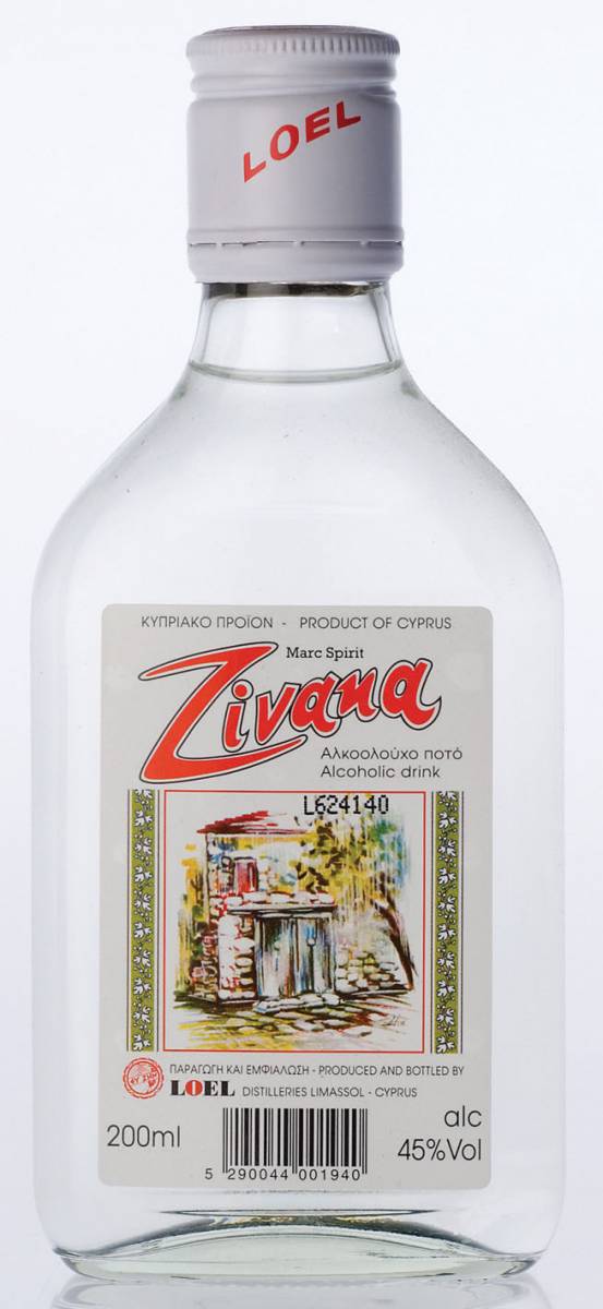 Zivania drink from Cyprus