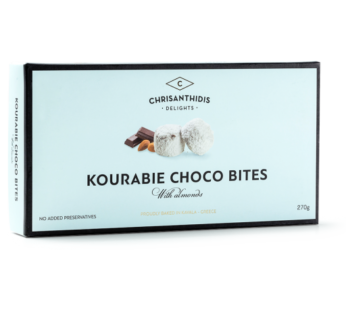 KOURABIE CHOCO BITES WITH ALMONDS